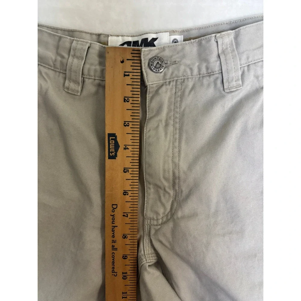 Mountain Khakis Mens 30 Jackson Hole Wyoming Cotton Twill Shorts Khaki Tan 10in